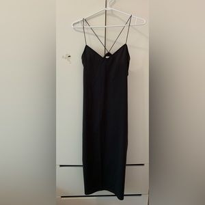 OAK + FORT MAXI SLIP DRESS WITH A BACK SLIT